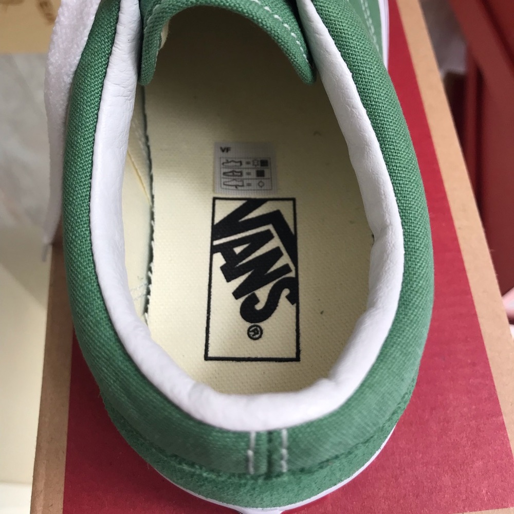 VANS Old Skool Deep Grass Green True White W - Picture 7 of 8